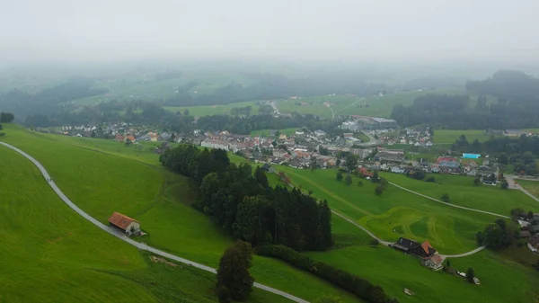 Luftaufnahme Des Dorfes Der Stadt Des Staates Der Schönsten Landschaft — Stockfoto