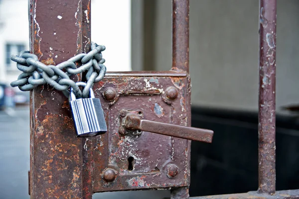 울타리 자물쇠 — 스톡 사진