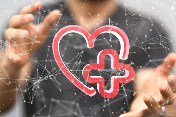 Heart Rate Hand Stethoscope — Stock Photo, Image