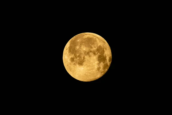 Pleine Lune Dans Ciel Nocturne — Photo