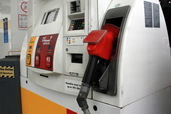 Zbliżenie Stacji Benzynowej — Zdjęcie stockowe