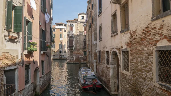 Wenecja Włochy Sierpień 2017 Widok Ulice Miasta Kanały Starego Miasta — Zdjęcie stockowe