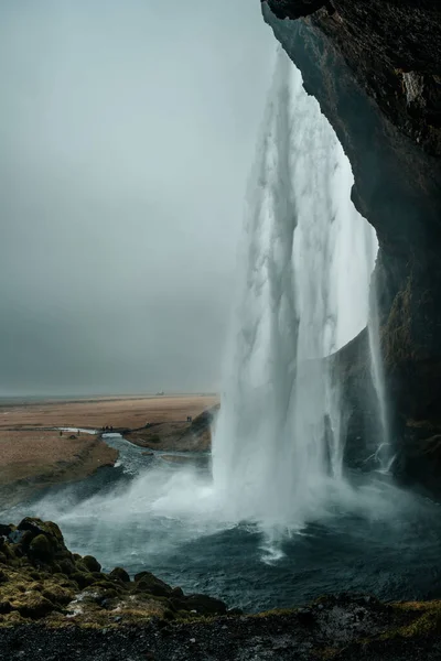 Iceland Γραφικό Ποτάμι Καταρράκτης Όμορφο Τοπίο — Φωτογραφία Αρχείου