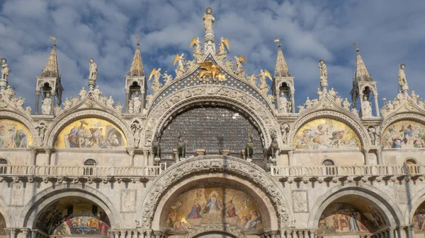 Basilica San Marco Square Piazza Venezia — стокове фото