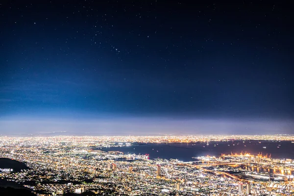 Nachtsicht Auf Die Stadt — Stockfoto