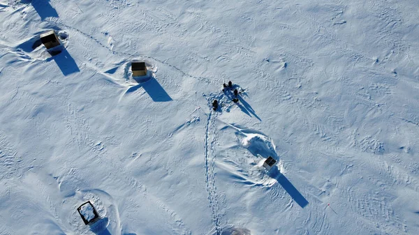 Vanuit Lucht Uitzicht Het Skigebied Bergen — Stockfoto
