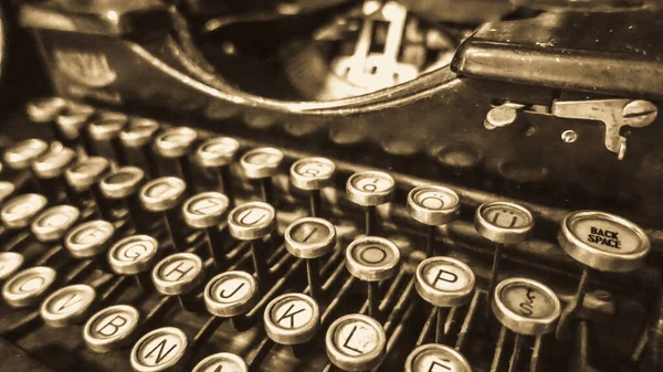 Old Typewriter Vintage Retro Background — Stock Photo, Image