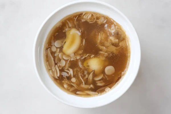 Una Foto Cocina Una Sopa Con Tazón Arroz —  Fotos de Stock
