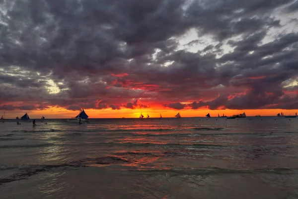 Beautiful Sunset Nature Background — Stock Photo, Image
