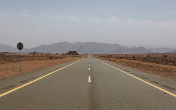 Estrada Deserto — Fotografia de Stock