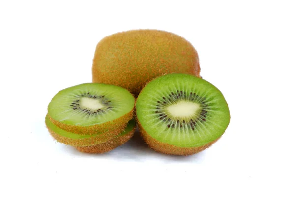 Owoce Kiwi Izolowane Białym Tle — Zdjęcie stockowe