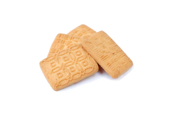 Biscotti Isolati Sfondo Bianco — Foto Stock