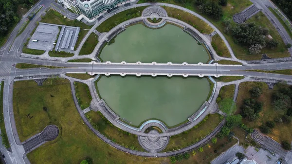 Vista Aérea Cidade Lugar Viagem Segundo Plano — Fotografia de Stock