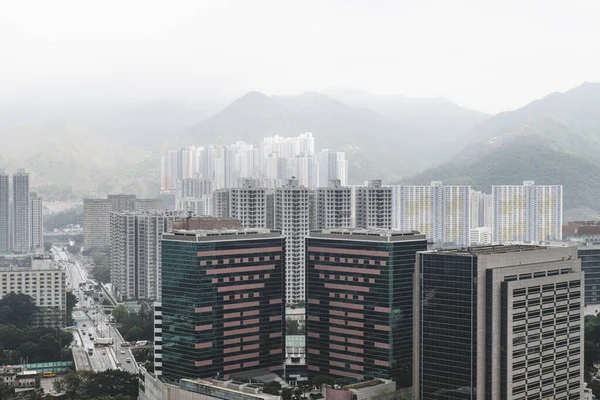 香港城市的天际线 — 图库照片