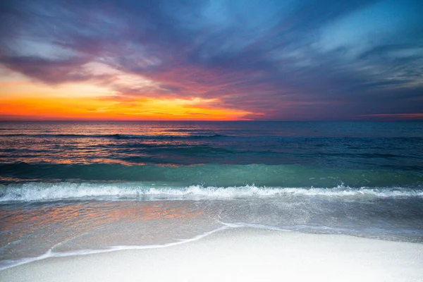 Hermoso Atardecer Playa — Foto de Stock