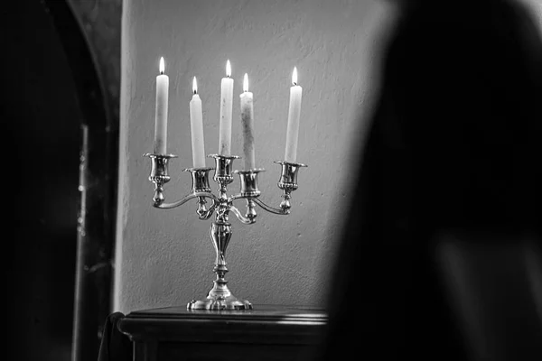 Kerzen Der Kirche — Stockfoto