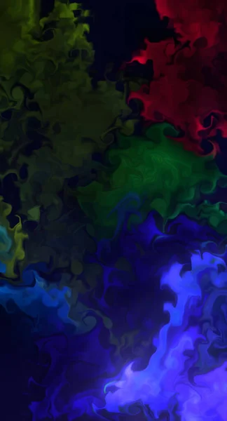 Abstrakcyjne Tło Barwnej Farby Dymnej Wodzie — Zdjęcie stockowe