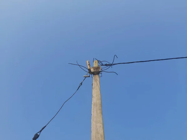 Primo Piano Una Libellula Cielo Blu — Foto Stock