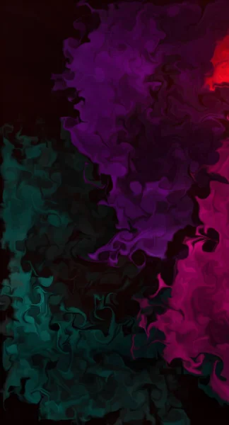 Abstrakter Hintergrund Bunter Flüssiger Farbe Wasser — Stockfoto