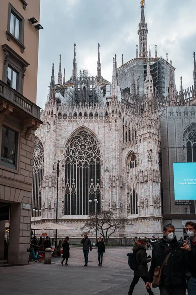 Milan Itália Circa Setembro 2019 Prefeitura Praça Principal Centro Paris — Fotografia de Stock