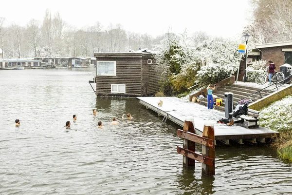 Stockholm Şehrindeki Nehir — Stok fotoğraf