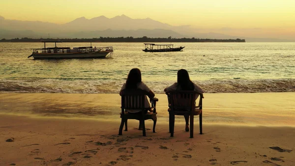 Bellissimo Tramonto Sulla Spiaggia — Foto Stock