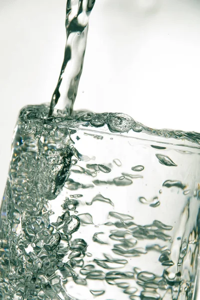 Gota Água Fundo Branco — Fotografia de Stock