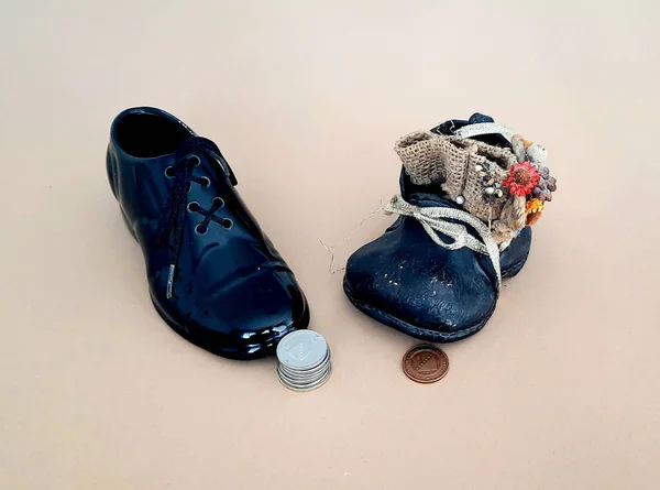 Par Sapatos Masculinos Fundo Branco — Fotografia de Stock