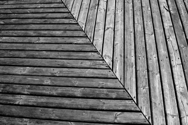 Stary Drewniany Most Lesie — Zdjęcie stockowe