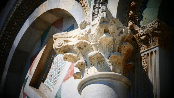 Détail Cathédrale Saint Sépulcre Dans Ville Barcelone — Photo