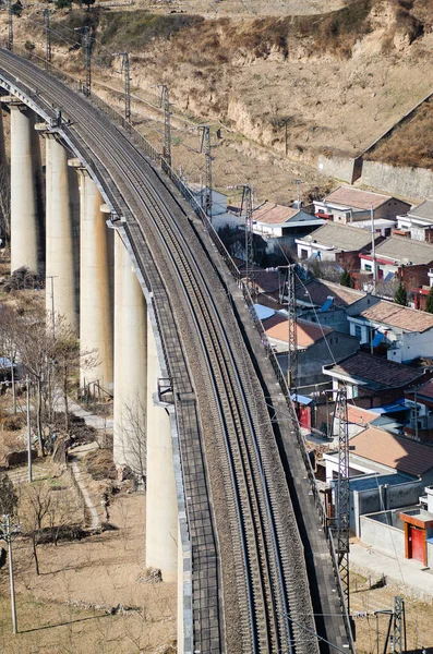 Kilátás Vasútállomás Város Jerusthe Izrael — Stock Fotó