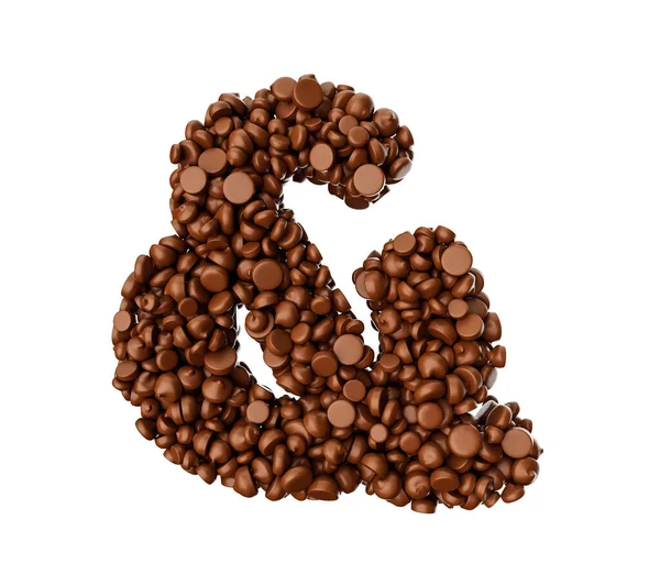咖啡豆 白色背景分离 — 图库照片