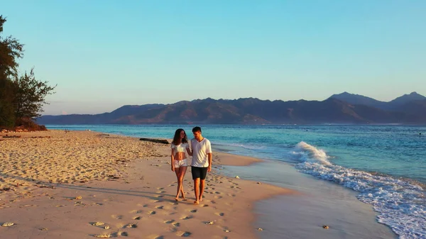 Casal Praia — Fotografia de Stock