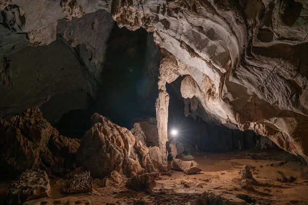 Grotte Dans Ville Petra Dinde — Photo