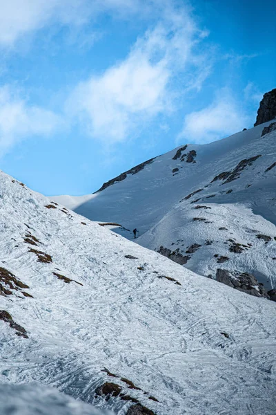 Prachtig Berglandschap Met Sneeuw — Stockfoto