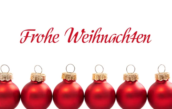 Kerstballen Geïsoleerd Witte Achtergrond — Stockfoto