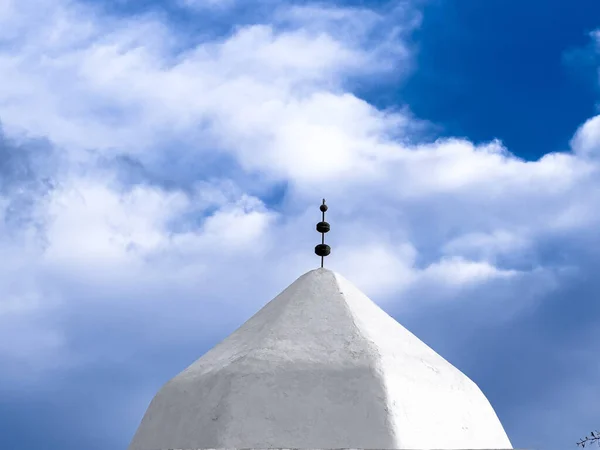 Mesquita Branca Céu — Fotografia de Stock