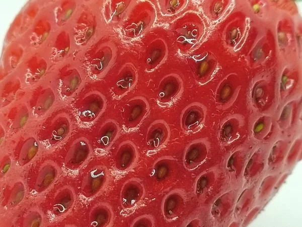 Nahaufnahme Von Roten Erdbeeren — Stockfoto