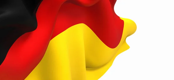 Återgivning Flagga Tyskland — Stockfoto