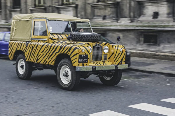 Taxi Amarillo Coche Calle — Foto de Stock