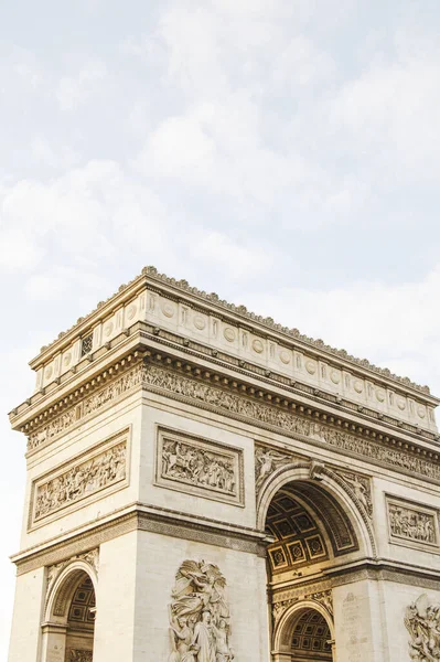 Paris France July 2017 Arco Del Louvre Del Arco Triomphe —  Fotos de Stock