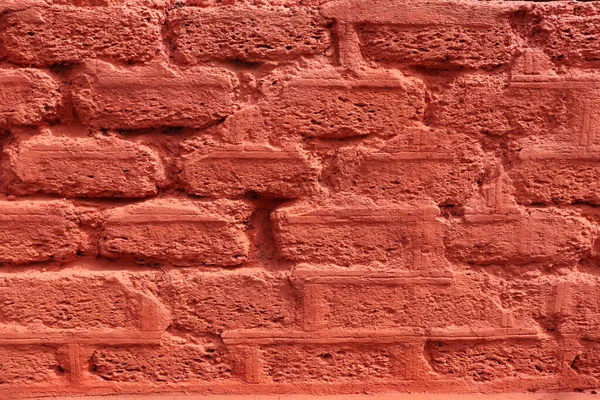 红砖墙背景 — 图库照片