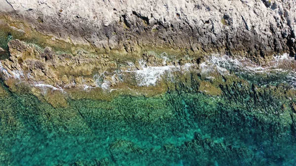 Srail Kuzeyindeki Deniz Kıyısının Havadan Görünüşü — Stok fotoğraf