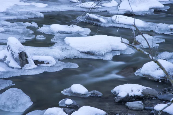 Замерзла Річка Лісі — стокове фото