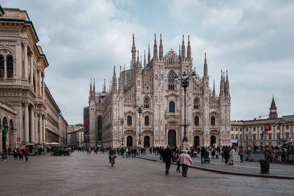 Milan Italský Pohled Katedrálu — Stock fotografie