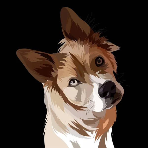 Иллюстрация Головы Собаки — стоковое фото