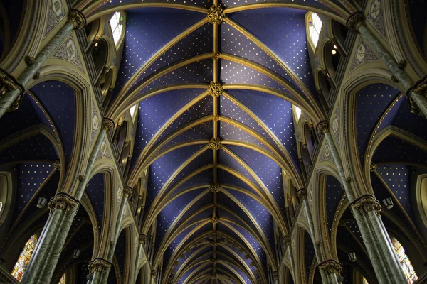 Interior Catedral Santo Vito Igreja Paris França — Fotografia de Stock