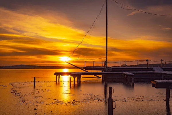 Malerischer Blick Auf Den Schönen Sonnenuntergang — Stockfoto