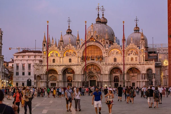 Venice Italy Circa September 2019 Basilica San Marco Square Center — стокове фото