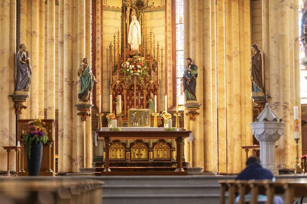 Katedra Bożego Grobu Mieście Reims Francji — Zdjęcie stockowe